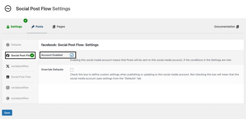 Social Post Flow: WordPress Plugin: Enable Social Profiles