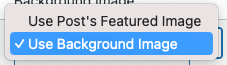 Social Post Flow: WordPress Plugin: Settings: Text to Image: Dropdown