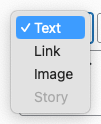 Social Post Flow: WordPress Plugin: Status: Type Dropdown