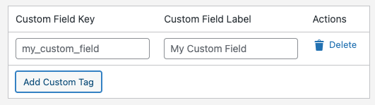 Social Post Flow: WordPress Plugin: Custom Tags: Adding