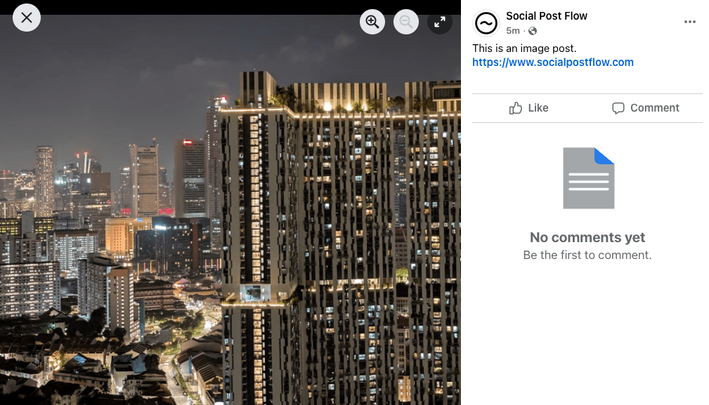 Social Post Flow: WordPress Plugin: Image Post: Opened