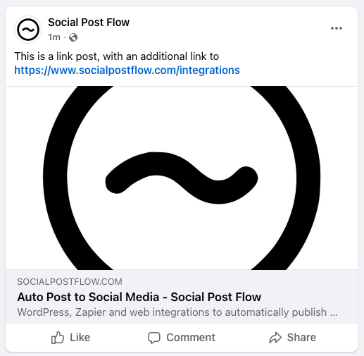 Social Post Flow: WordPress Plugin: Link Post with additional Link in Text