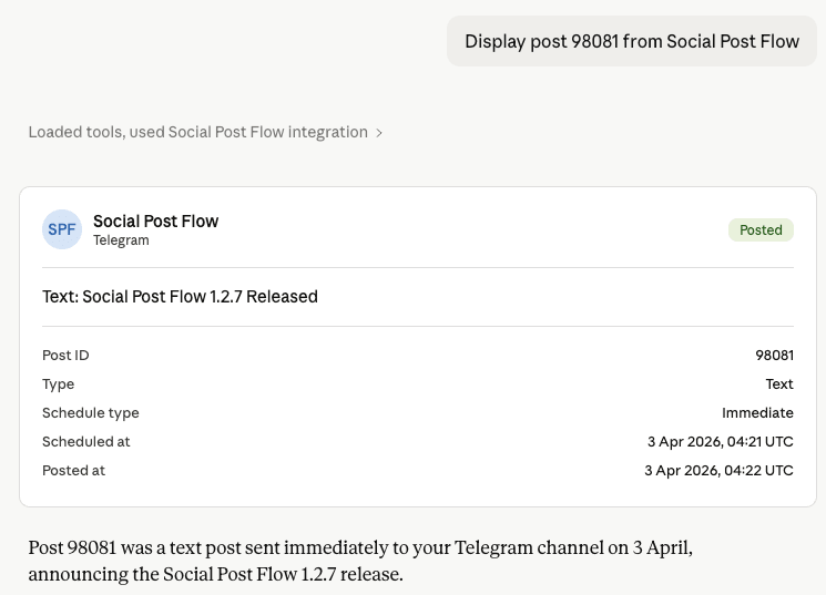 Social Post Flow: MCP: Get Post