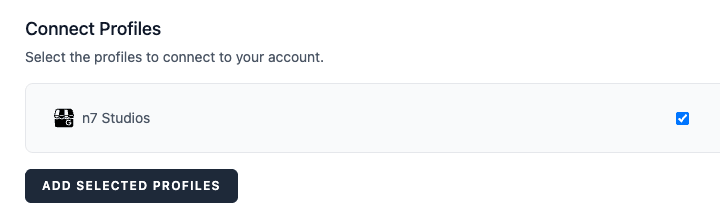 Social Post Flow: Connect Profiles: Google: Select Profiles
